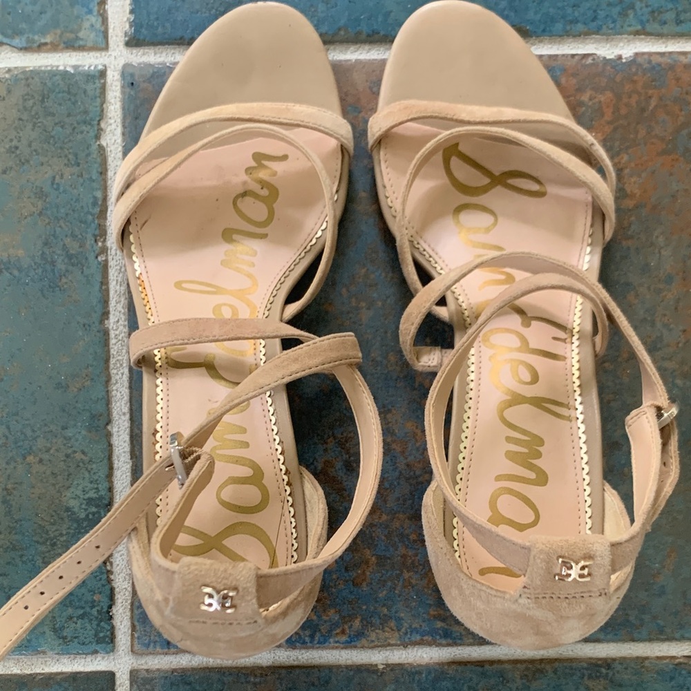 Sam Edelman Beige Strappy Sandals